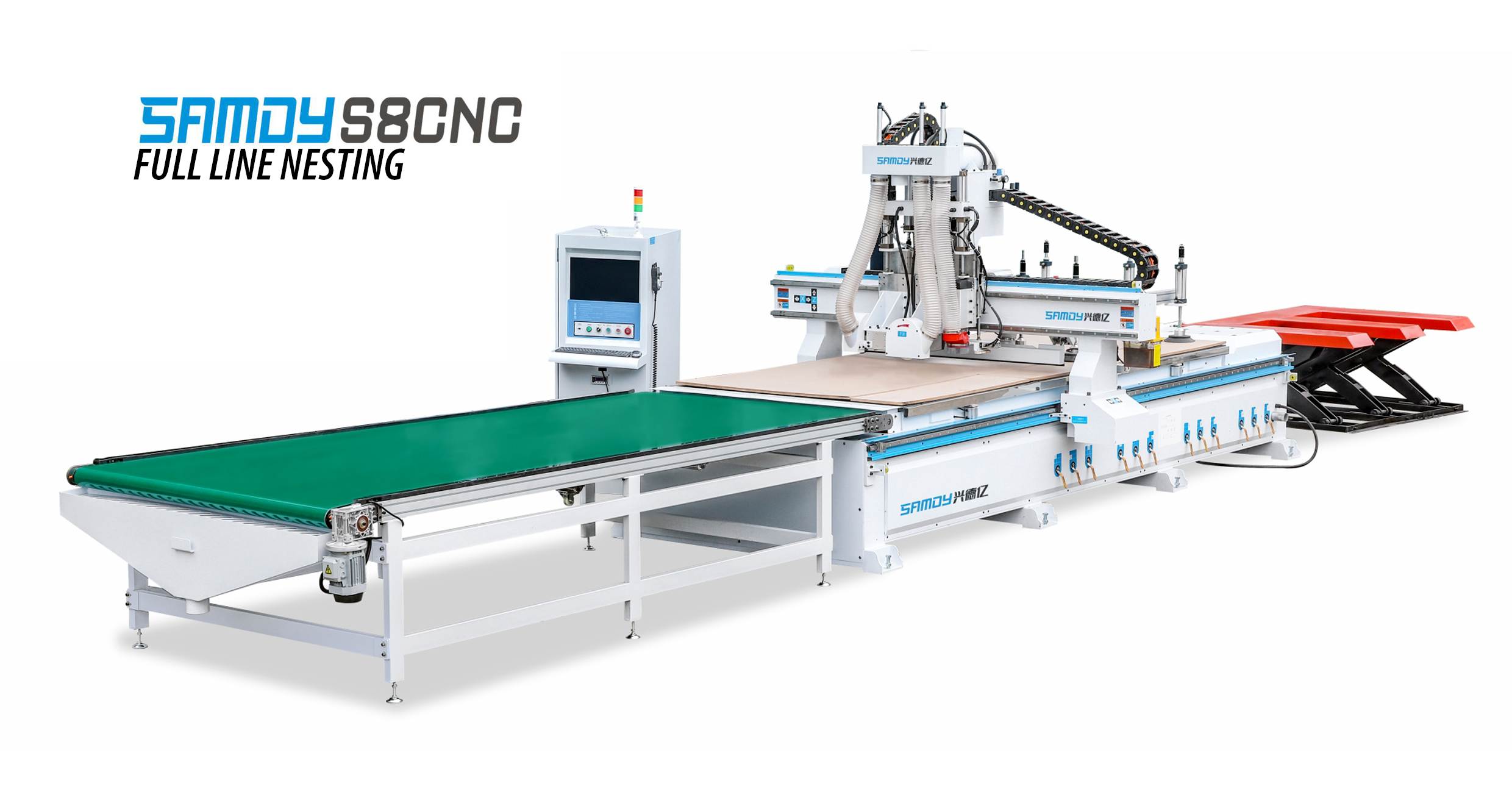 Auto Full Line CNC Cutting ATC Machine Model: K2813-J2S1